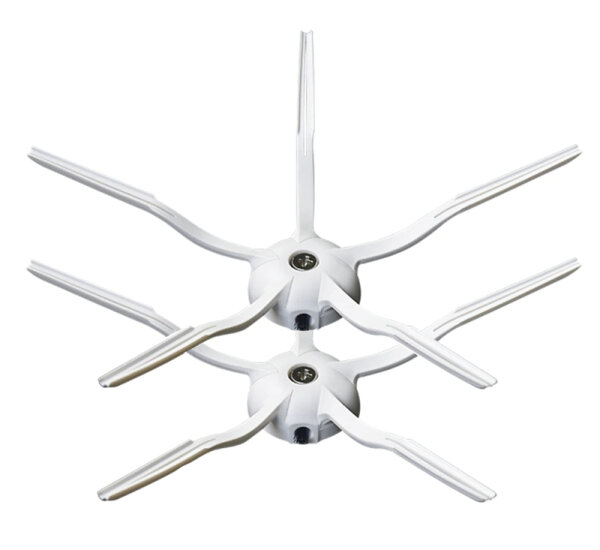 2er Set Seitenbürsten WEISS für Roborock S7, S7+, E5, S6, S5 Max, S6 Pure