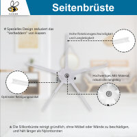 2er Set Seitenbürsten WEISS für Roborock S7, S7+, E5, S6, S5 Max, S6 Pure