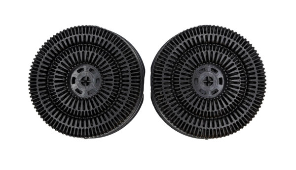 Aktivkohlefilter (2Stk.) Type58 143mmØ für Whirlpool Dunstabzugshaube wie 484000008782 AKB000/1