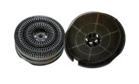 Aktivkohlefilter (2Stk.) Type58 143mmØ für Whirlpool Dunstabzugshaube wie 484000008782 AKB000/1