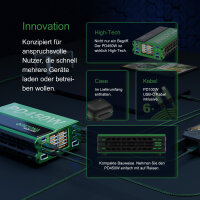 Multiport Ladegerät 450W 6x USB-C, 2x USB-A 1xDC